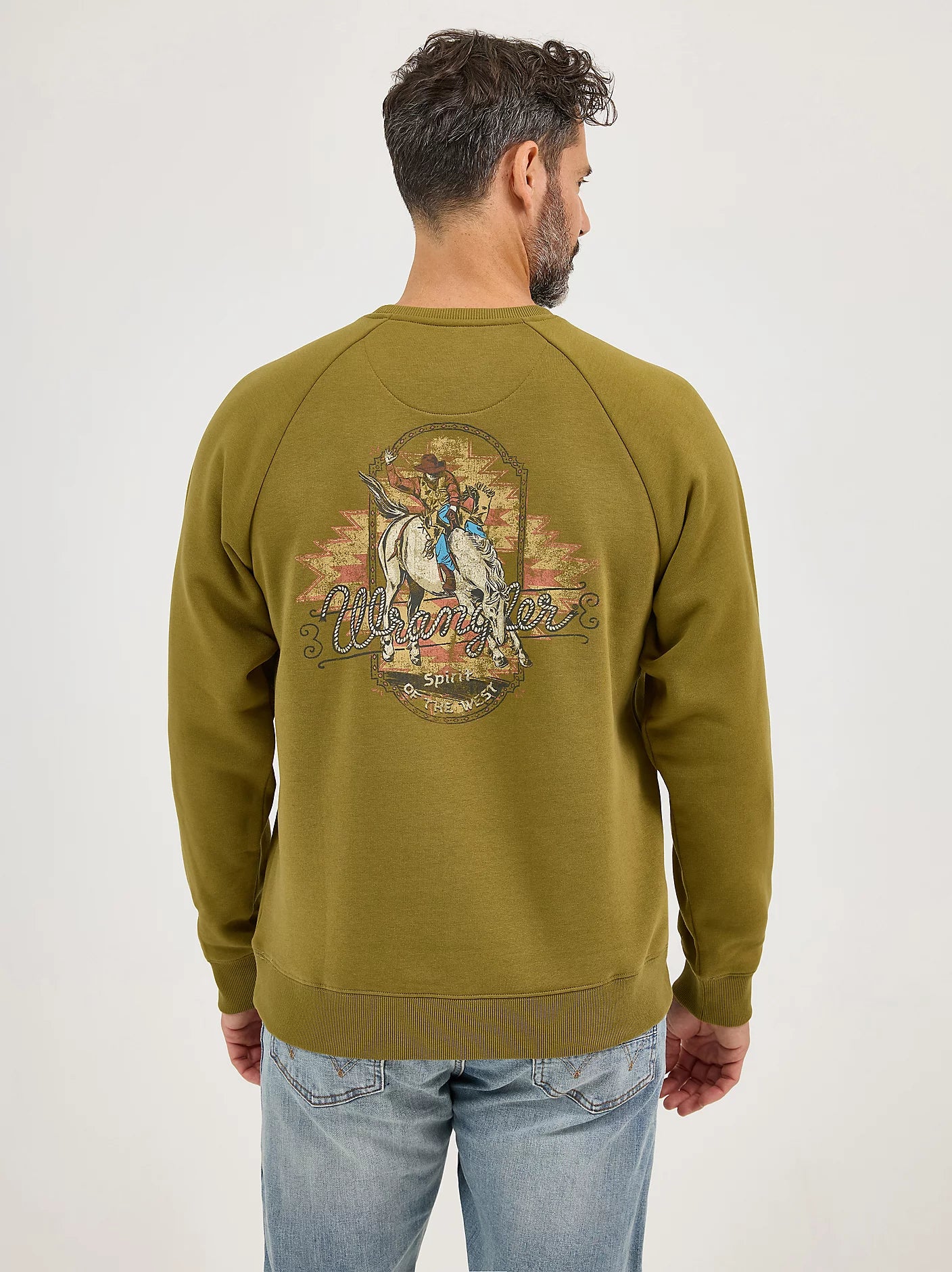 Crewneck Wrangler Bronc Rider