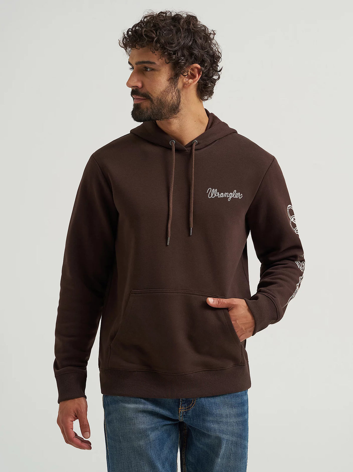 Hoodie Wrangler avec logo à la manche