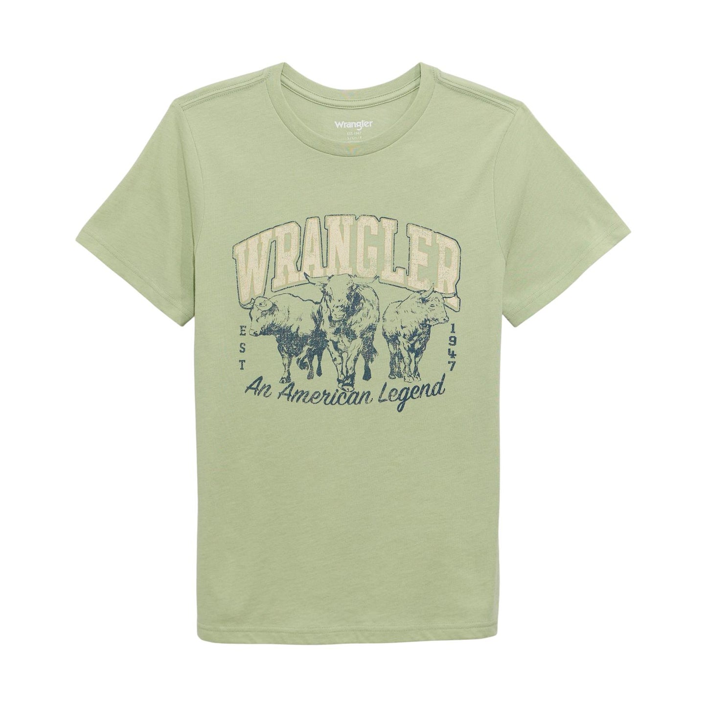 T-shirt Wrangler Femme Green bull