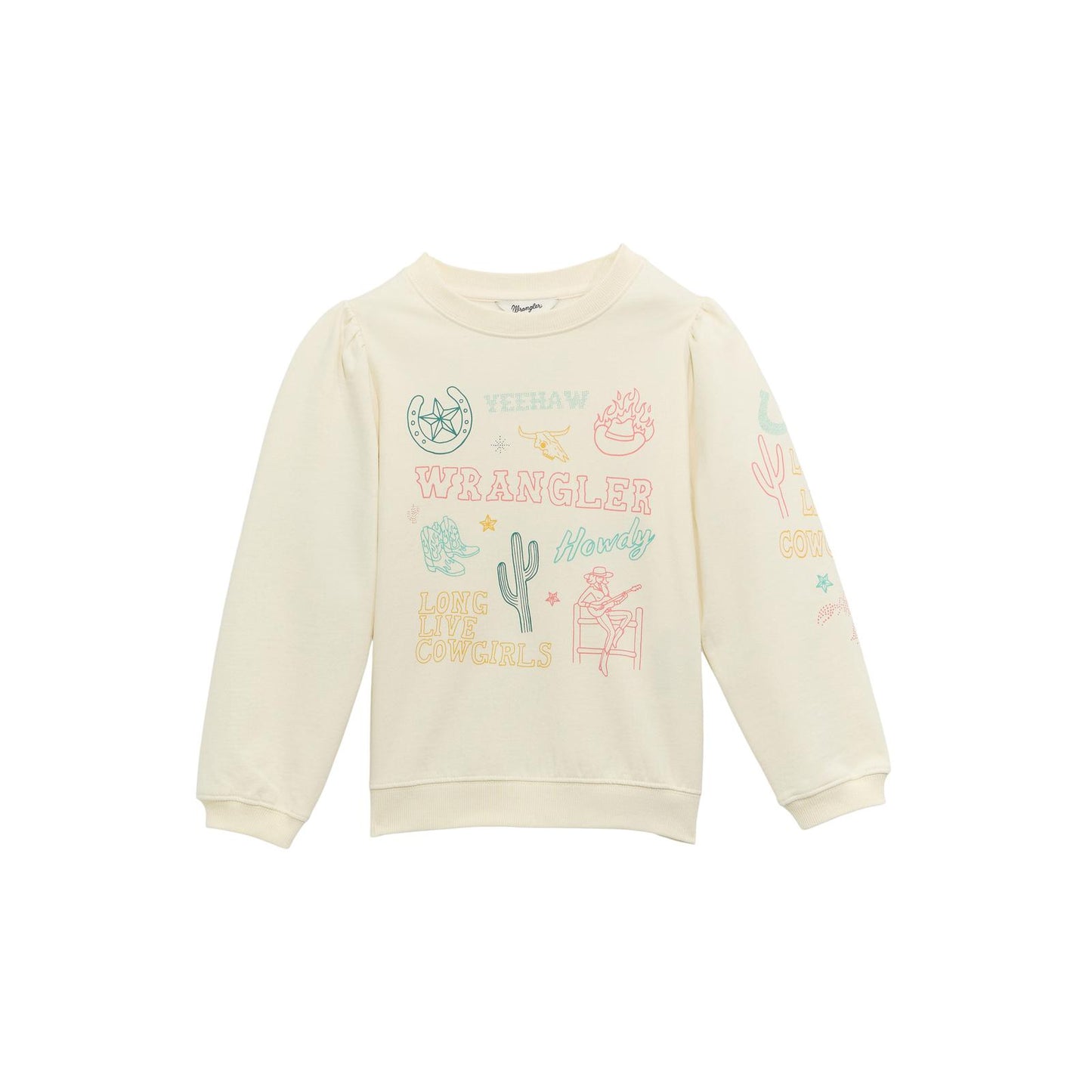 Crewneck wrangler avec icônes pour fille