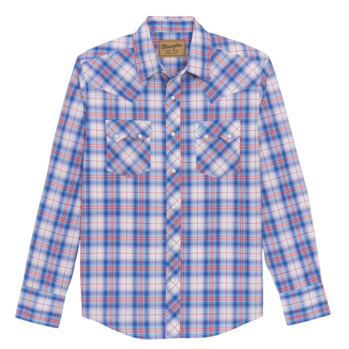 Chemise Wrangler Retro® bleue et rouge
