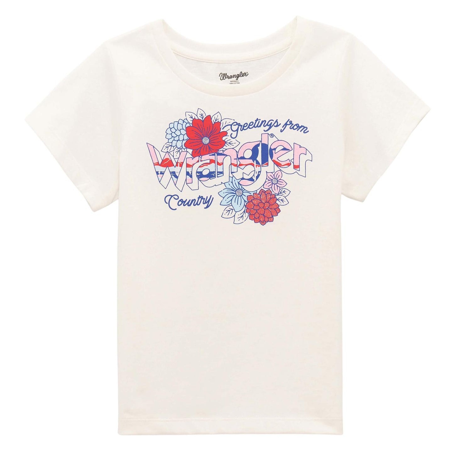 T-shirt Wrangler pour fille avec fleurs