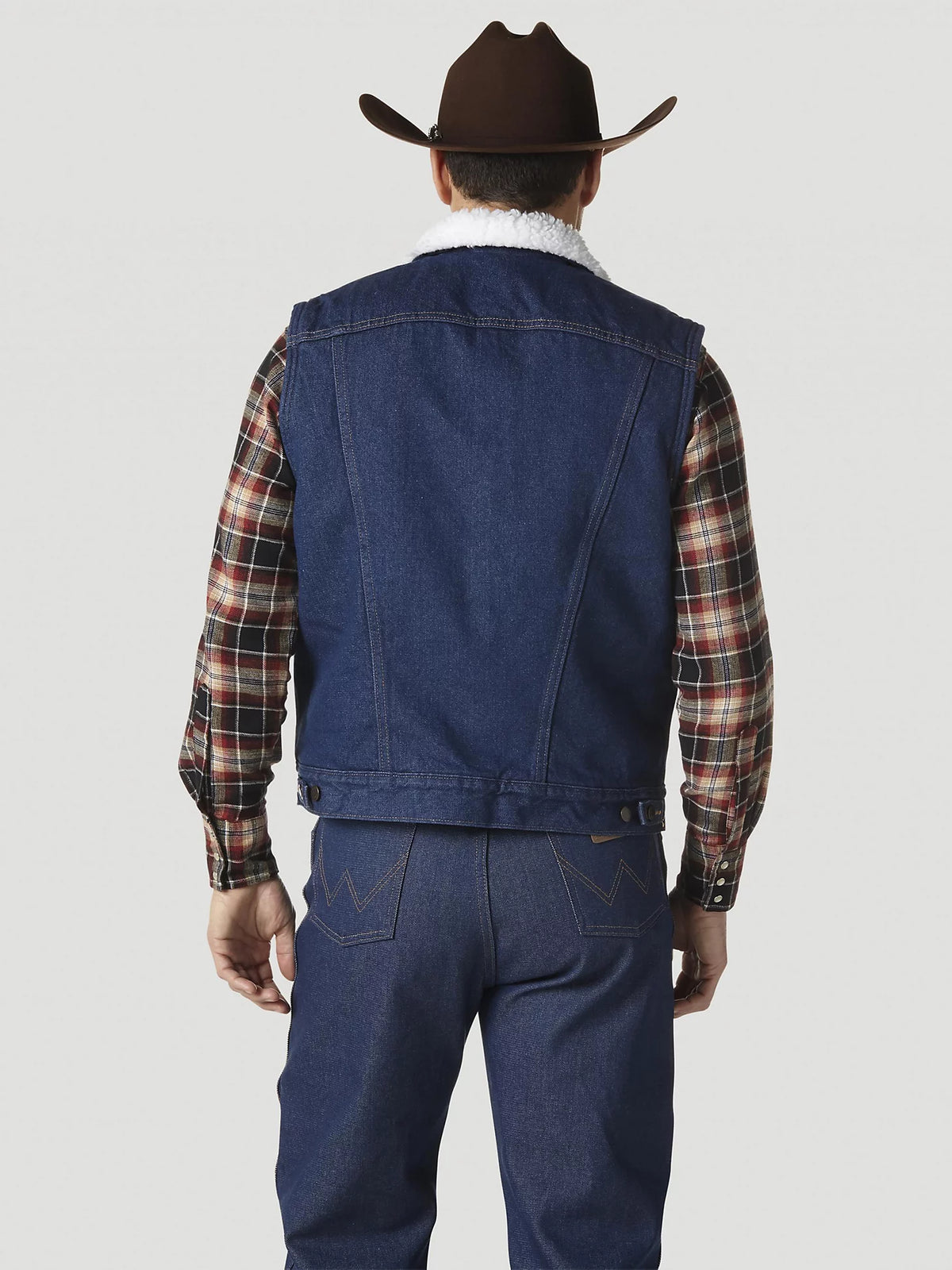 Veste sherpa sans manche en jeans Wrangler
