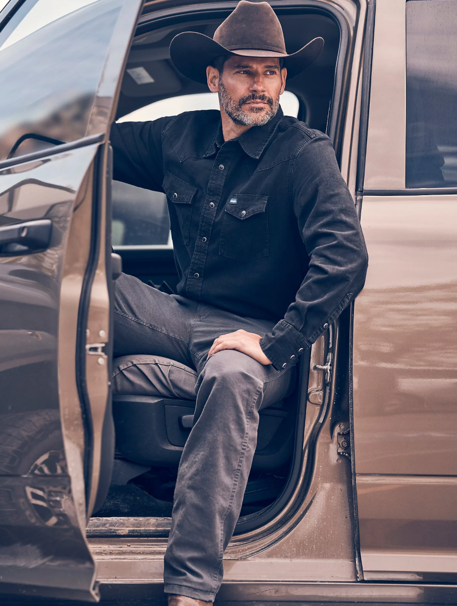 Chemise Wrangler Black Denim