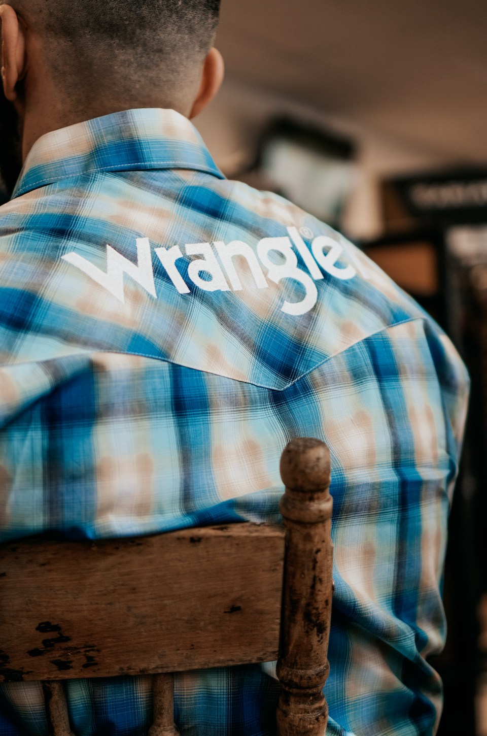 Chemise Wrangler à carreaux avec logo
