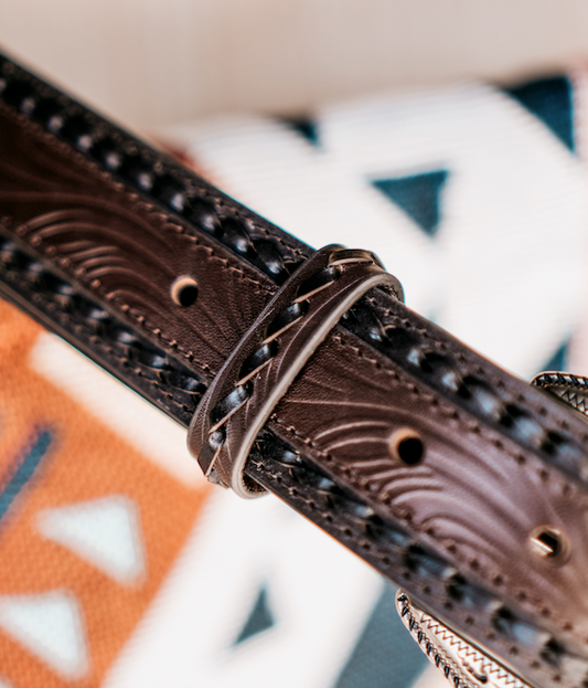 Ceinture And West Double Twisted Brune