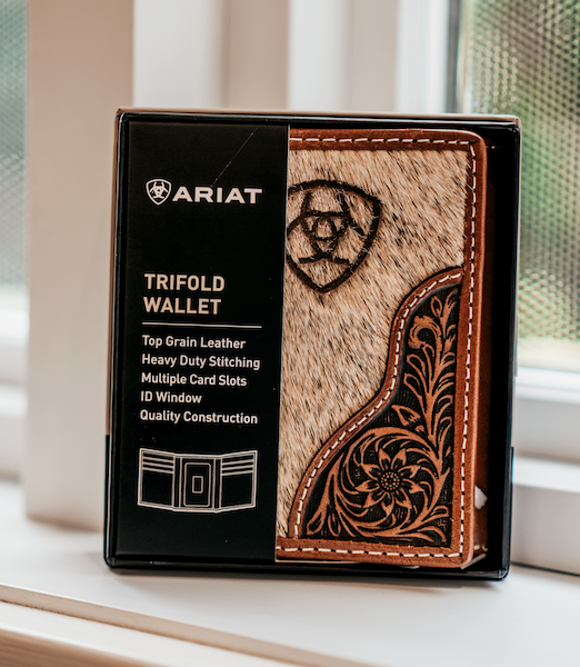 Portefeuille Ariat Trifold cowhide