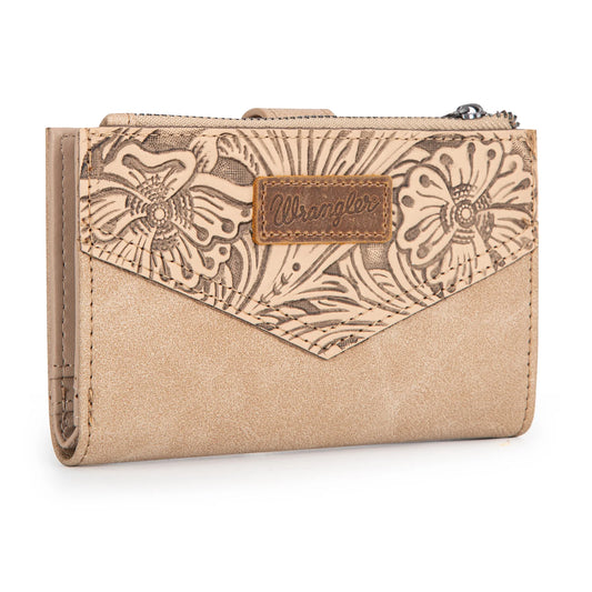 Portefeuille en cuir floral Wrangler