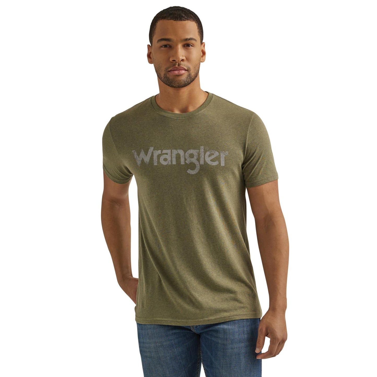 T-shirt Wrangler logo délavé