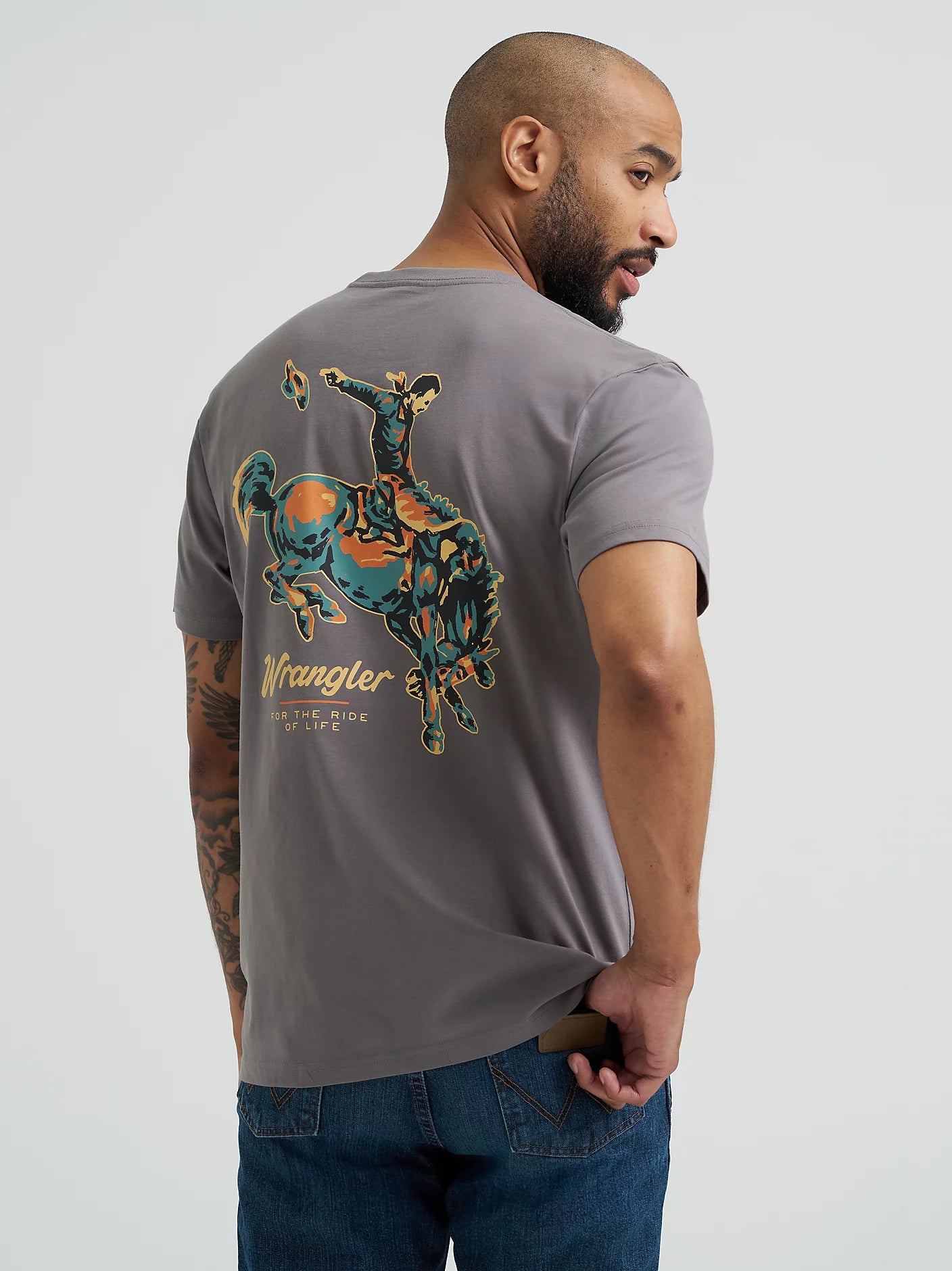 T-Shirt Wrangler Light Bronc Rider