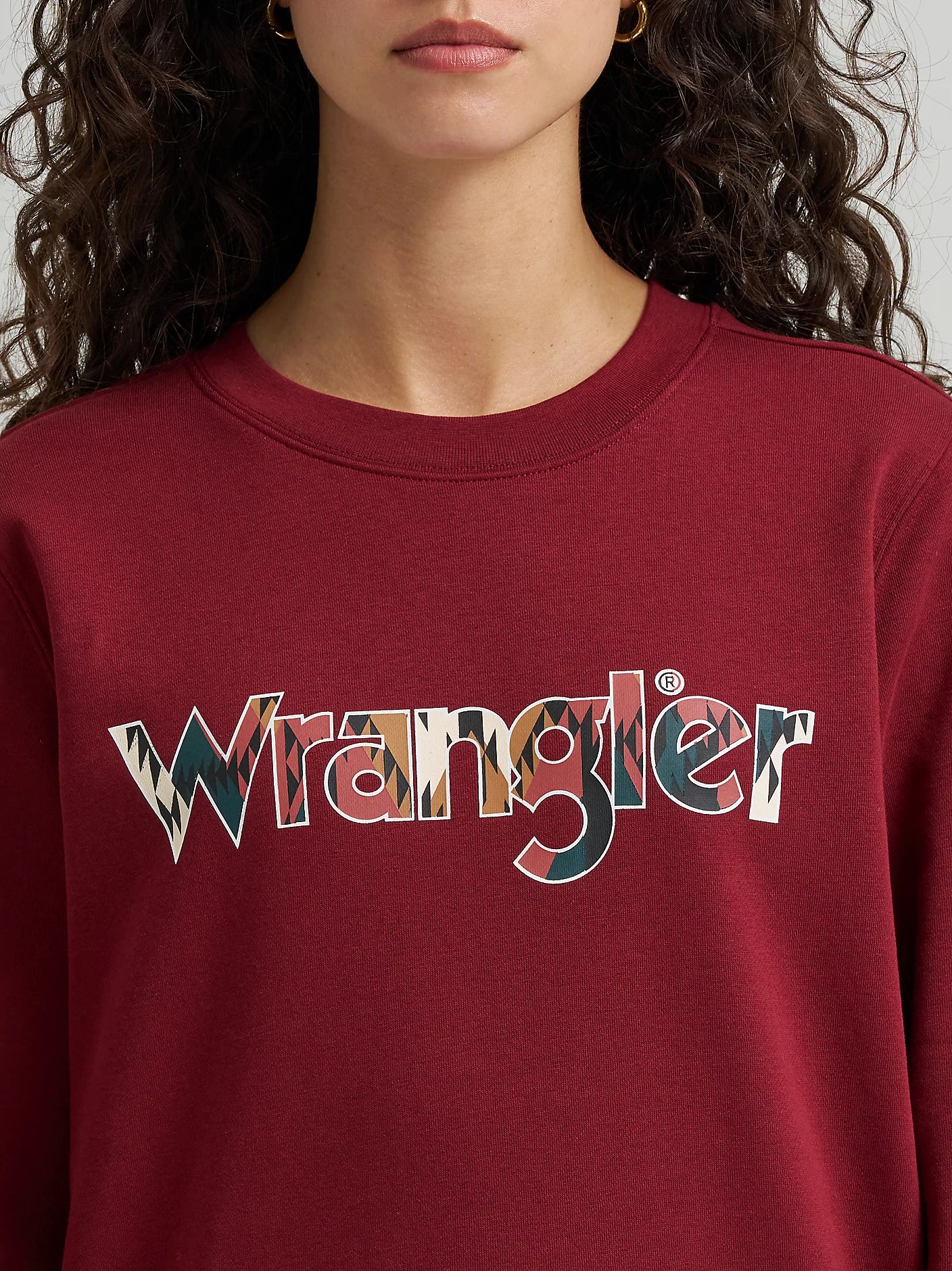 Crewneck Wrangler Logo Aztec