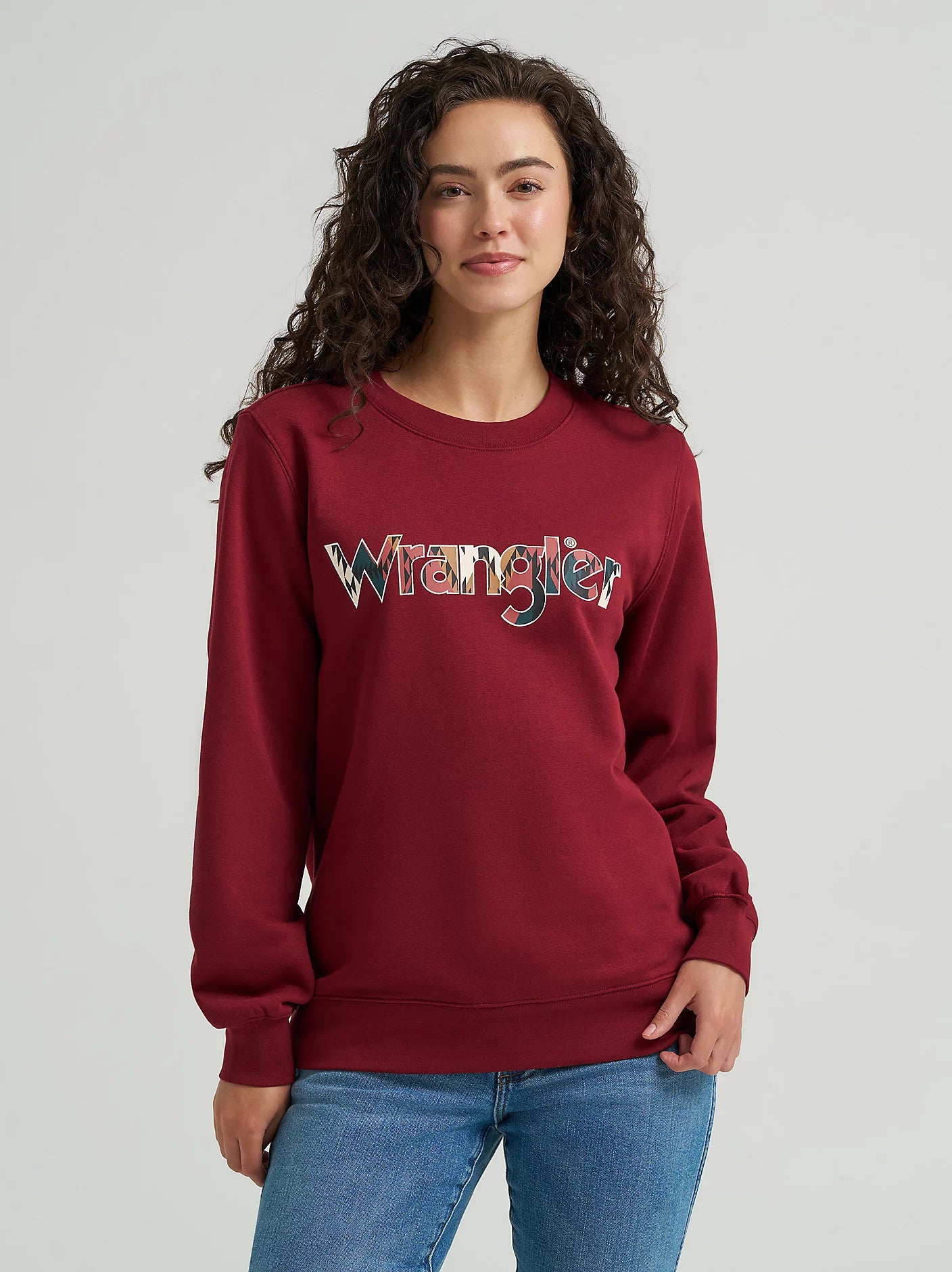 Crewneck Wrangler Logo Aztec