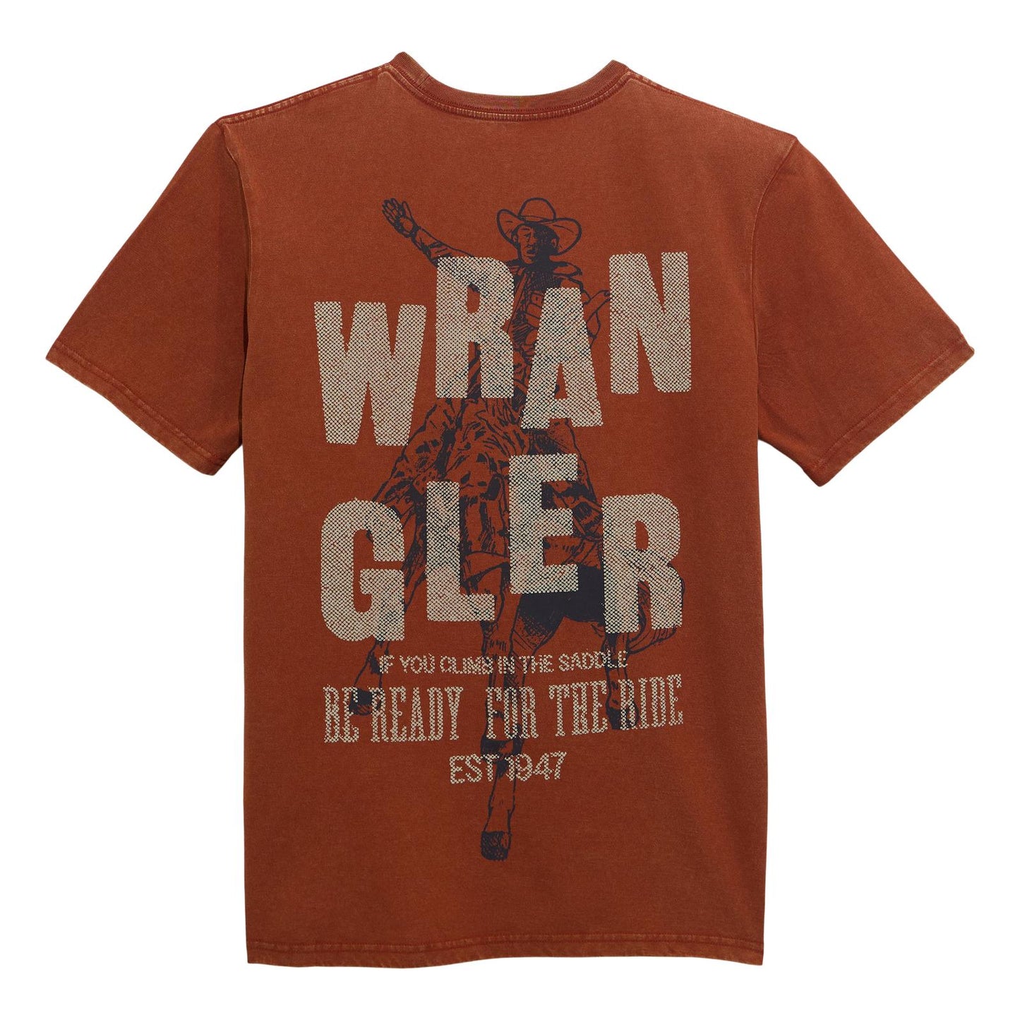 T-Shirt Wrangler Homme Brandy Brown