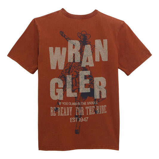 T-Shirt Wrangler Homme Brandy Brown