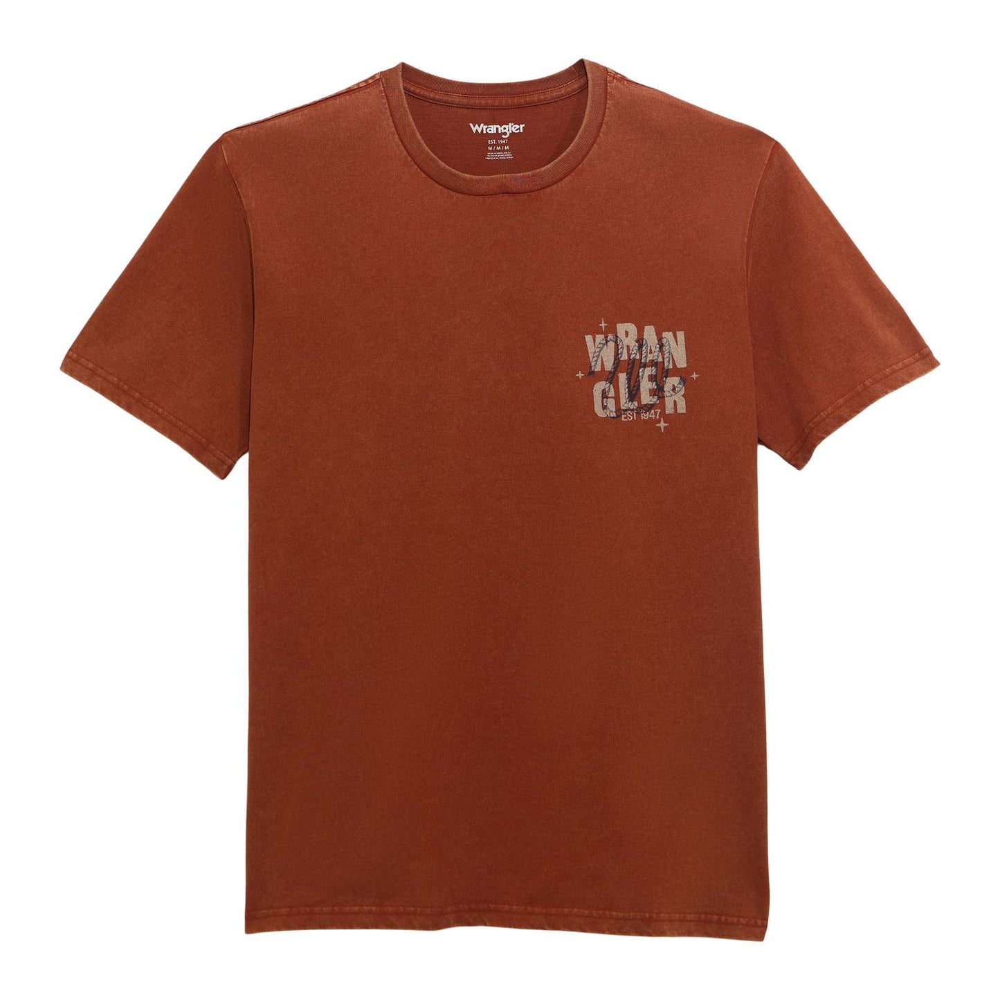 T-Shirt Wrangler Homme Brandy Brown