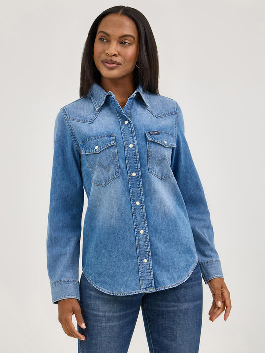 Chemise de jeans Wrangler pour femme