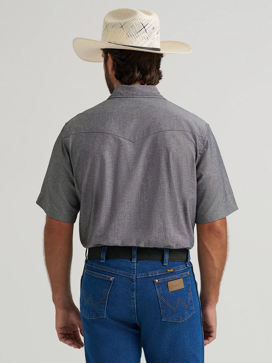 Chemise à manches courtes Wrangler Chambray