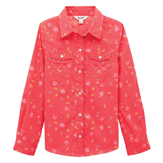 Chemise Wrangler pour fille avec petits motifs