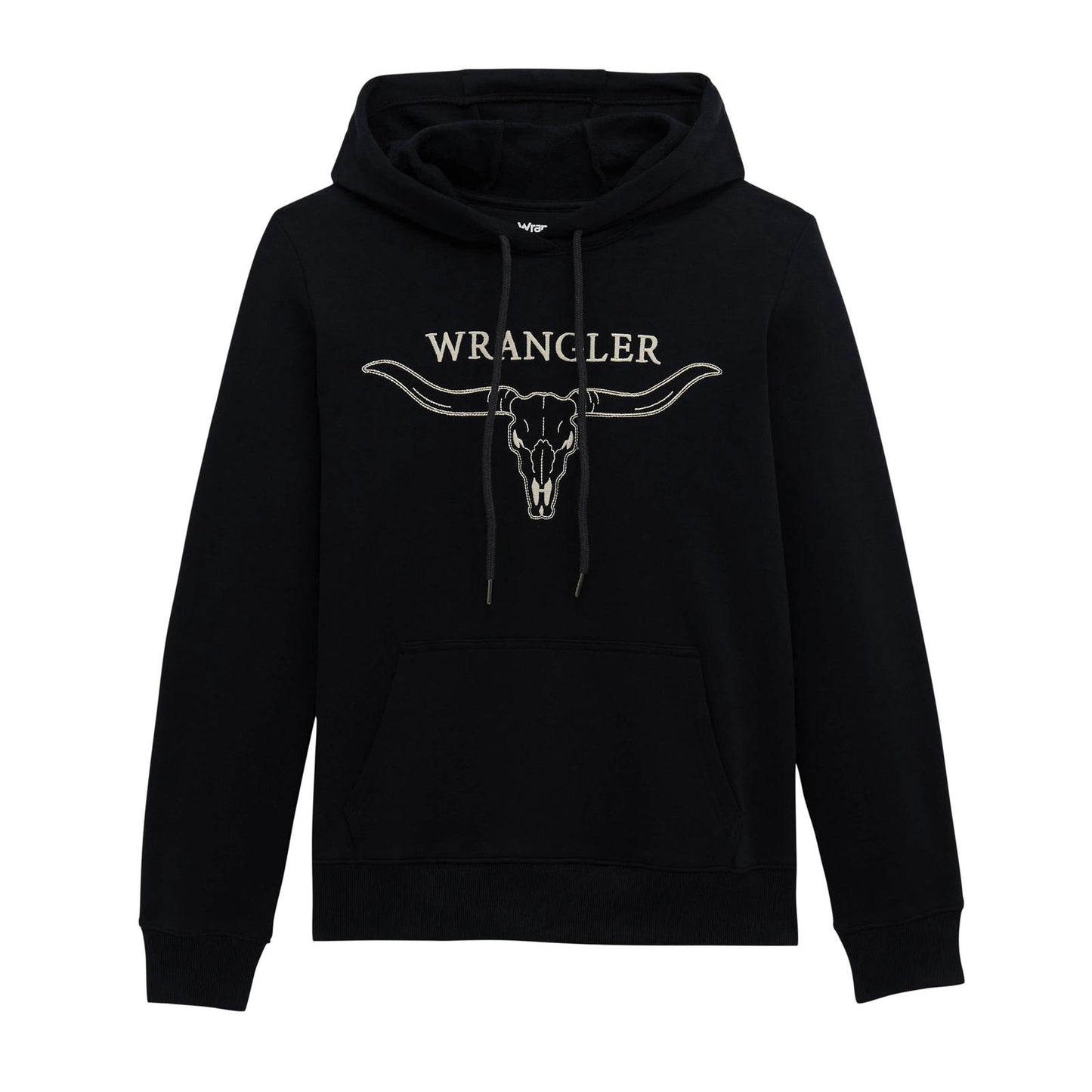 Hoodie Wrangler Longhorn noir