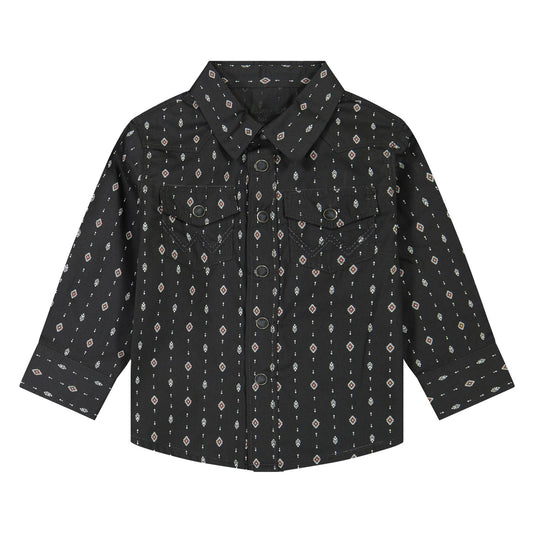 Chemise Wrangler pour garçon noir