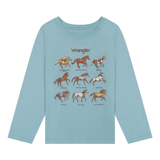 Chandail manches longues Wrangler avec chevaux