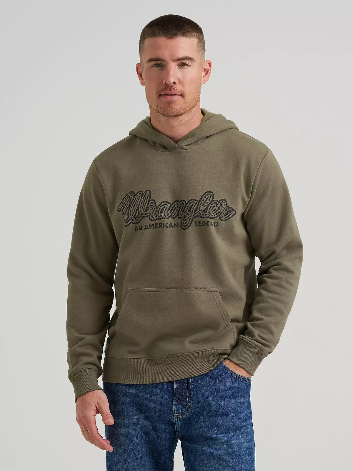 Hoodie Wrangler Olive