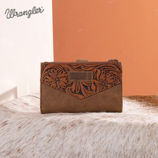 Portefeuille en cuir floral Wrangler