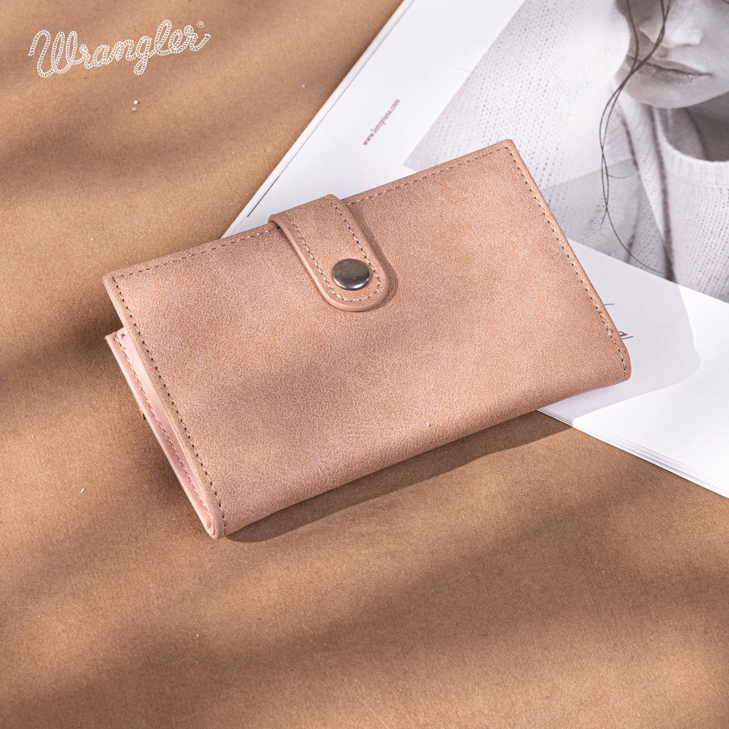 Portefeuille en cuir floral Wrangler