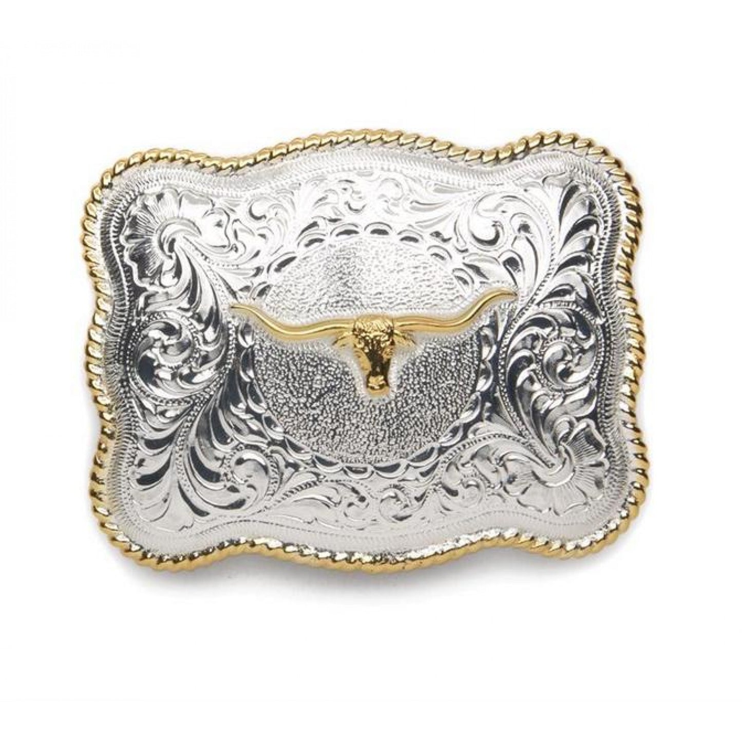 Boucle de ceinture And West Sonora Silver Long Horn