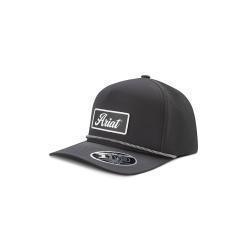 Casquette Ariat noire avec corde grise