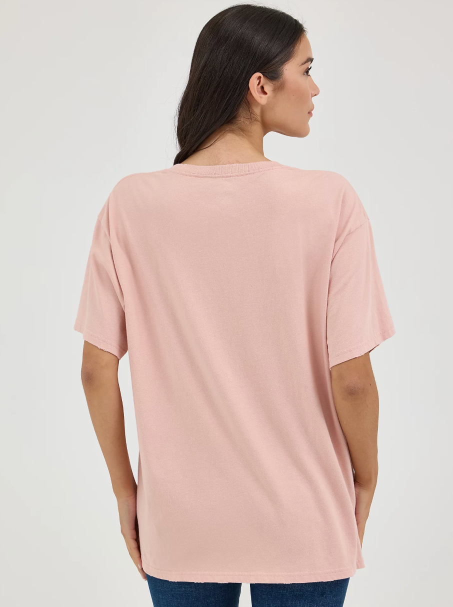 T-Shirt oversize Lainey Wilson Wrangler Misty Rose