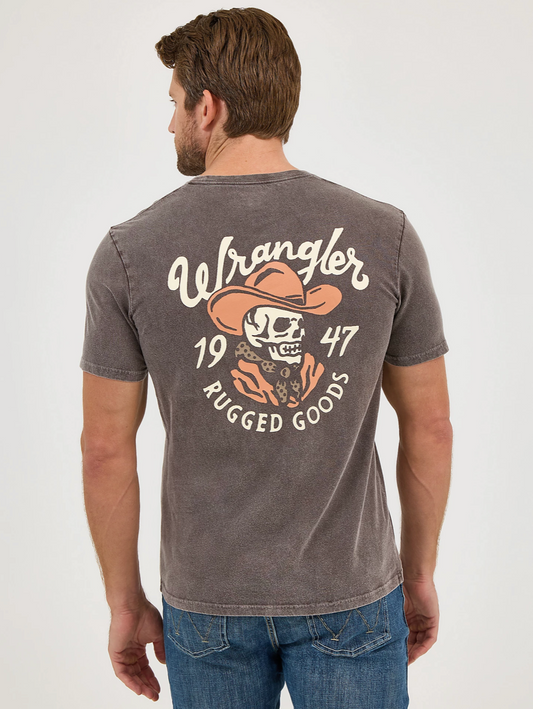 T-Shirt Wrangler Cowboy Skull