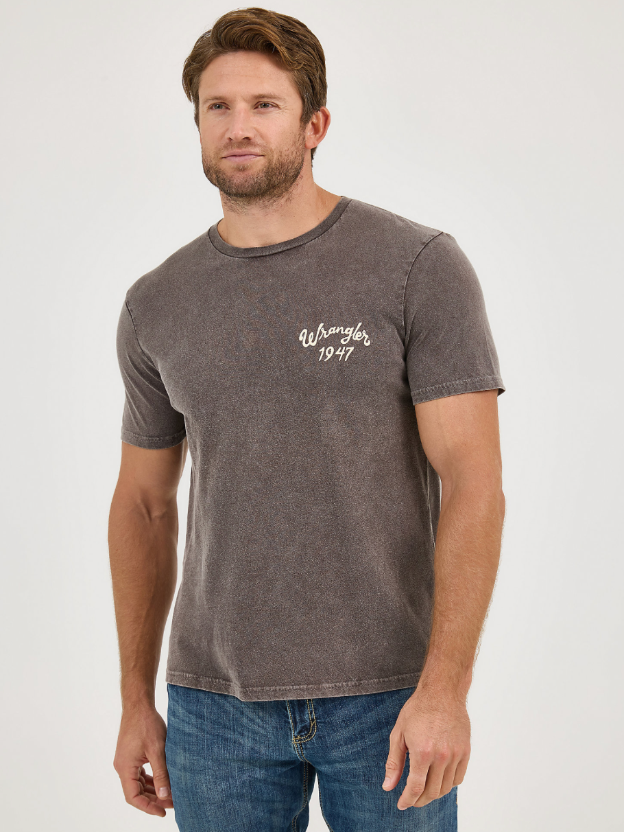 T-Shirt Wrangler Cowboy Skull