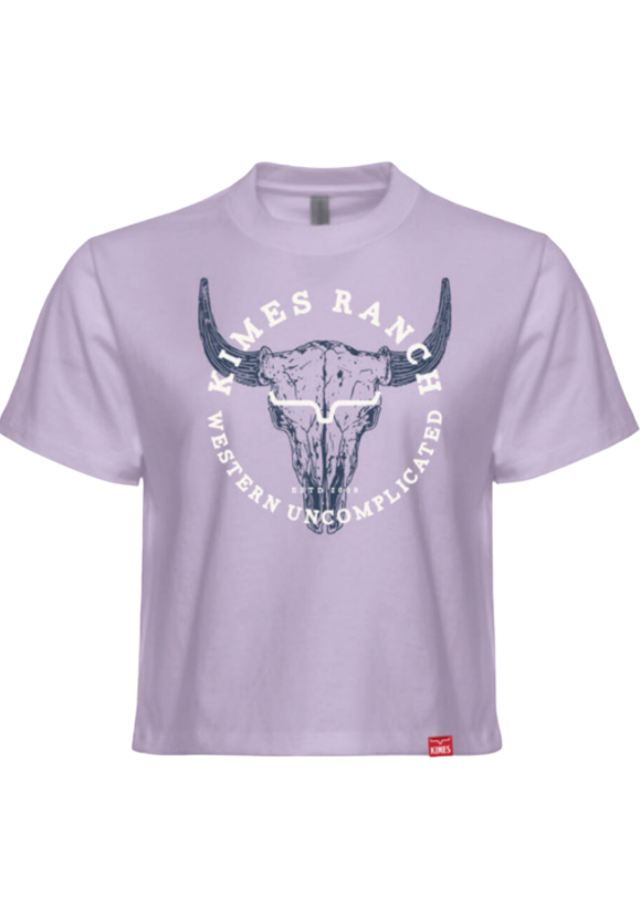 Crop Top Bison Skull Kimes Ranch