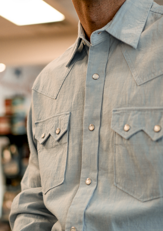 Chemise Wrangler® X Cody Johnson Bleue