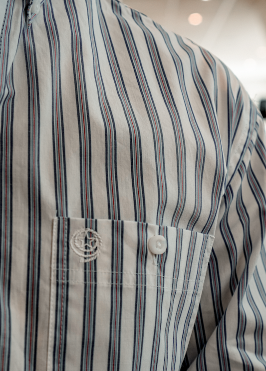 Chemise Wrangler® X George Strait Blanche/bleue