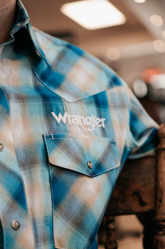 Chemise Wrangler à carreaux avec logo