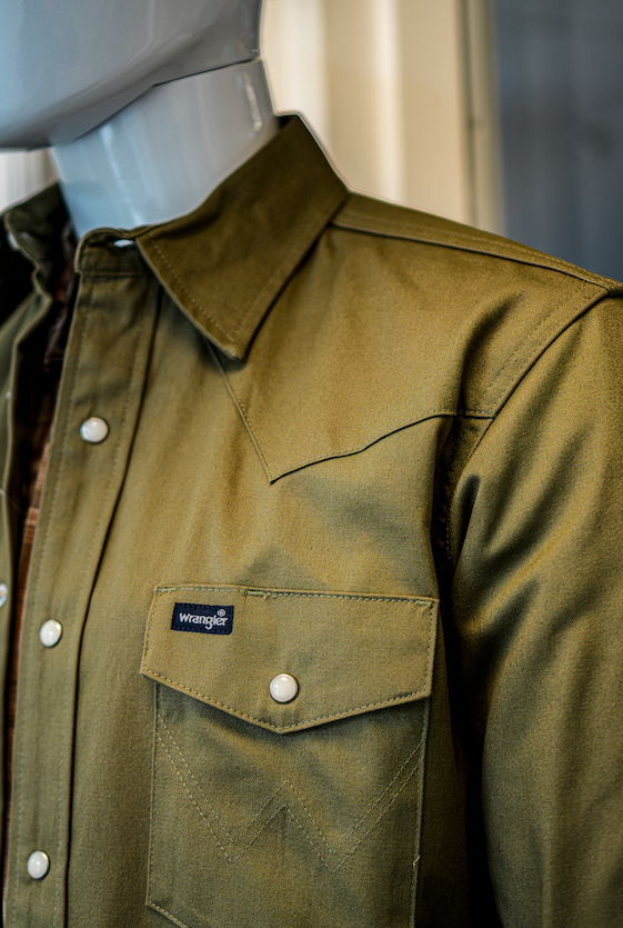 Chemise en flannel Wrangler Verte