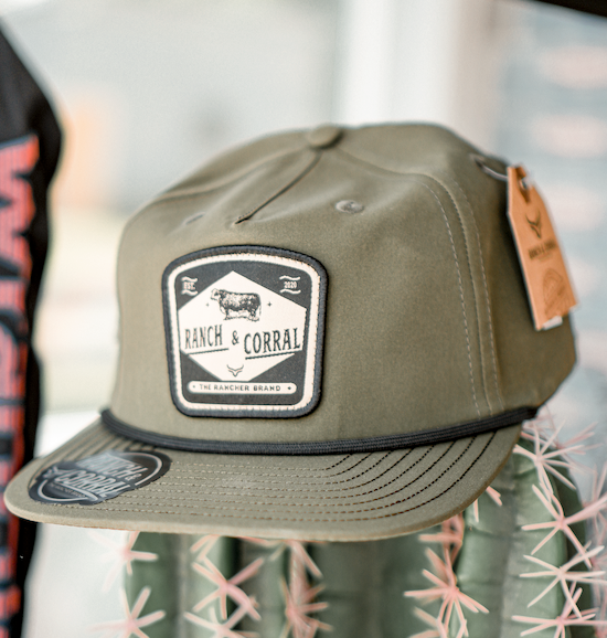 Casquette Ranch & Corral verte rétro