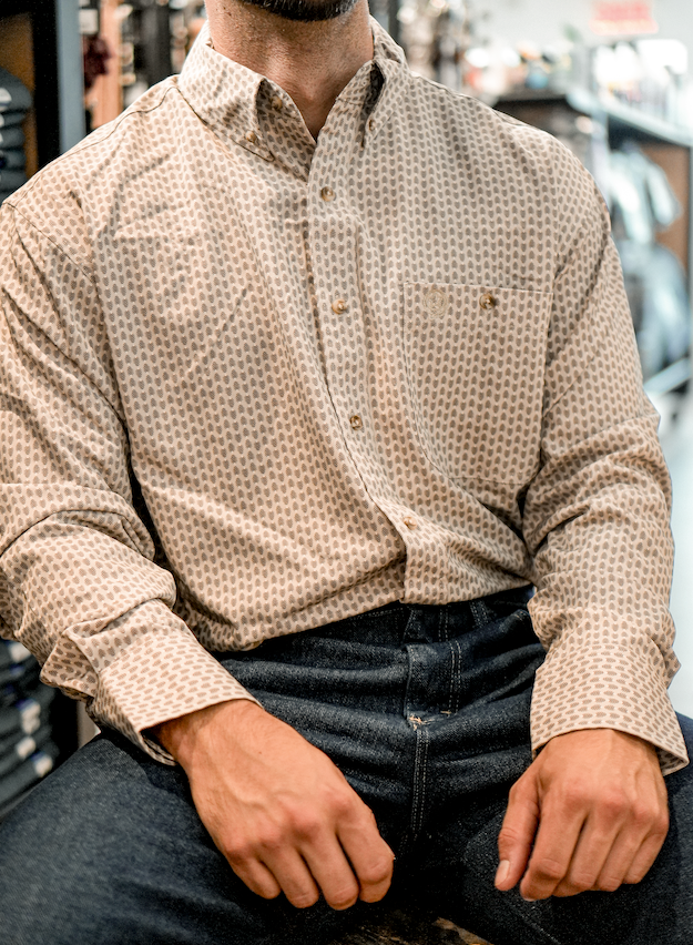 Chemise Wrangler ATG brune