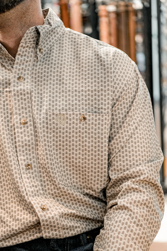 Chemise Wrangler ATG brune