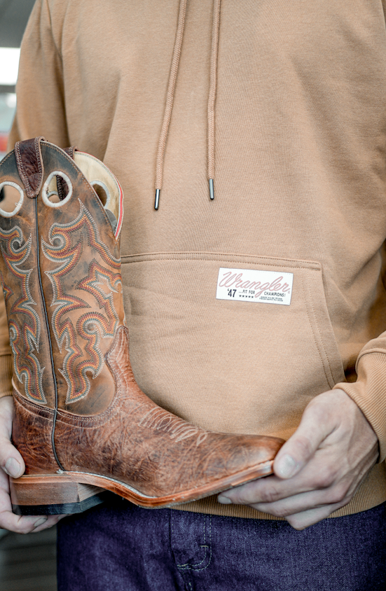 Wrangler® Western Hoodie Brun