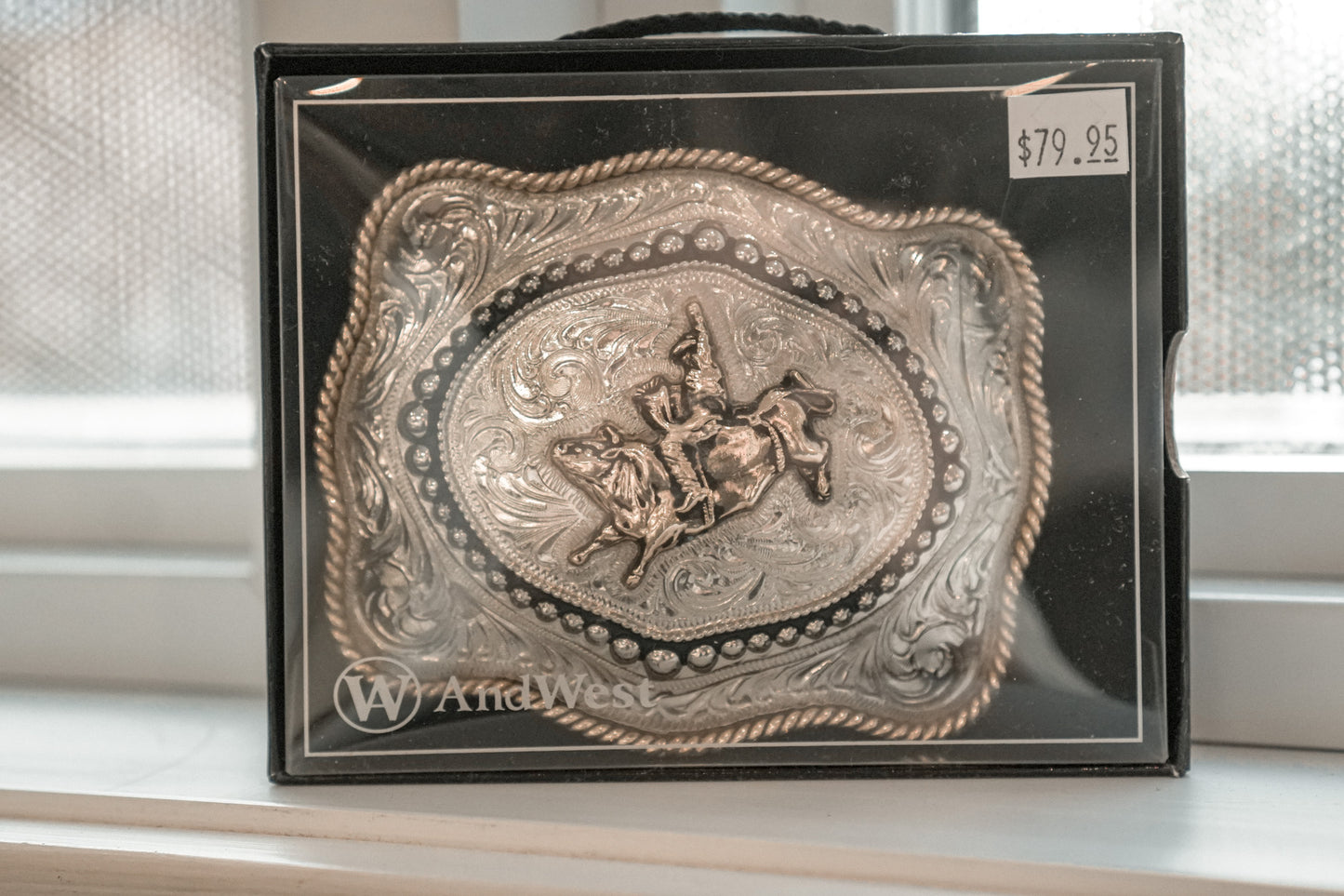 Boucle de ceinture AndWest Bull rider Light gold