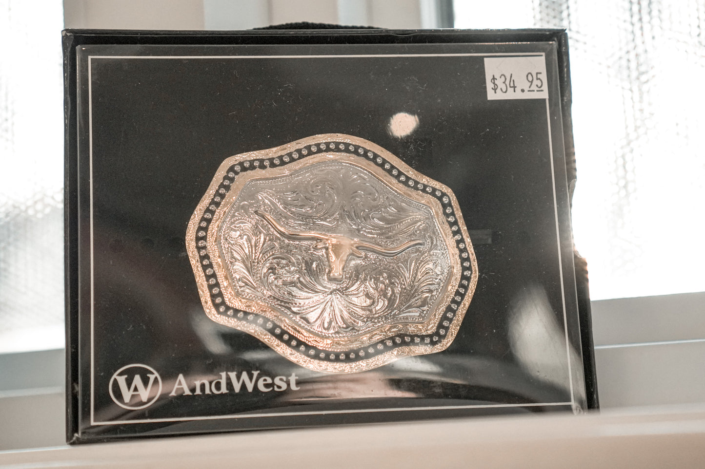 Boucle de ceinture pour enfant AndWest Golden Longhorn