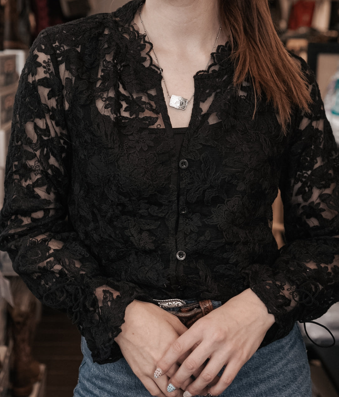 Blouse en dentelle Rollback