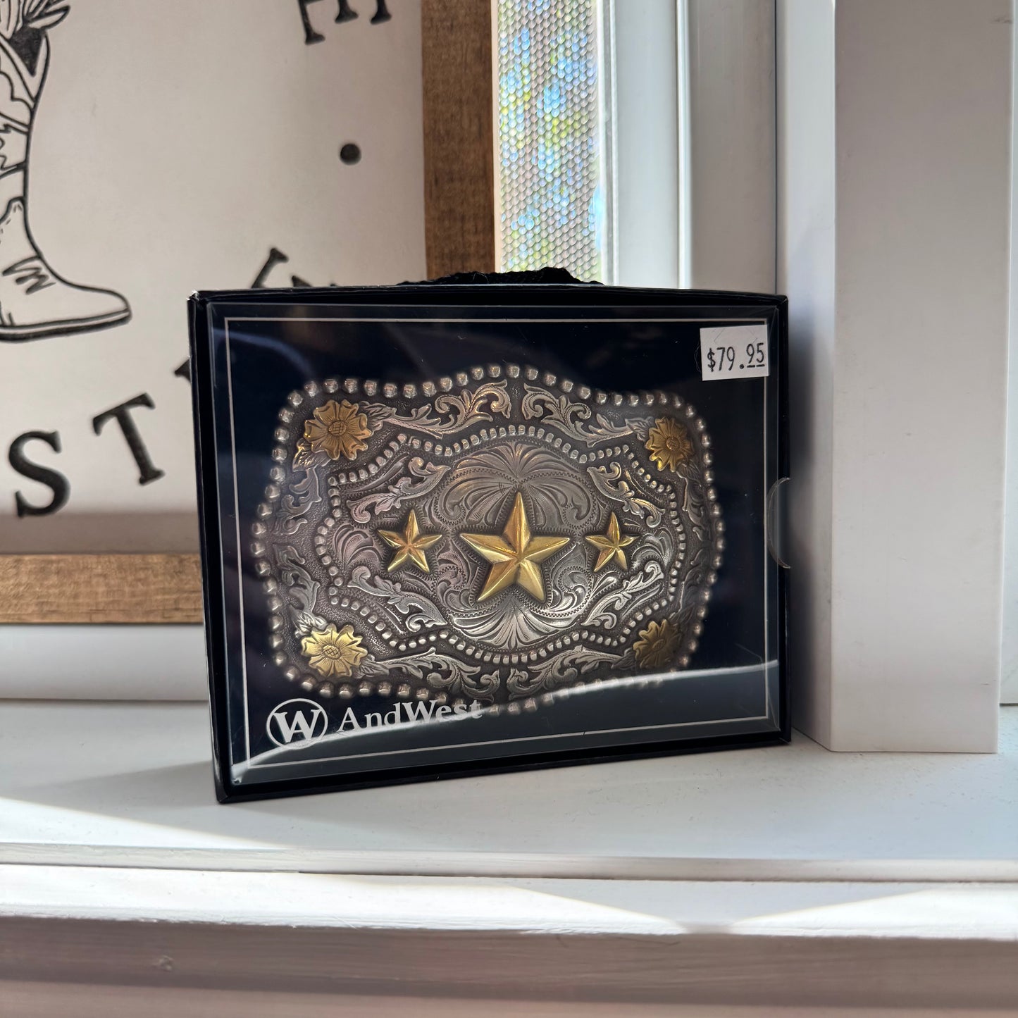 Boucle de ceinture 3 étoiles AndWest