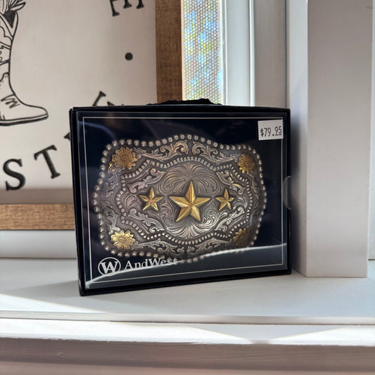 Boucle de ceinture 3 étoiles AndWest