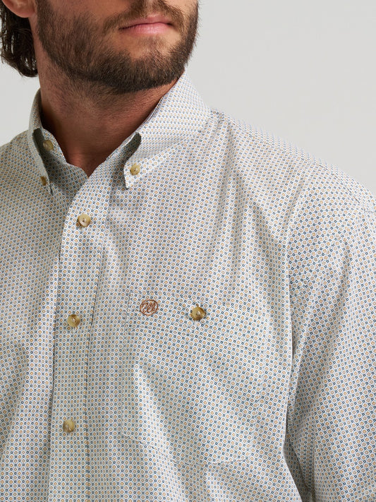 Chemise Wrangler® Classic - Relaxed Fit bleue et jaune