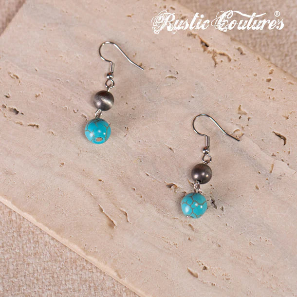 Ensemble collier et boucles d'oreilles Rustic Couture's