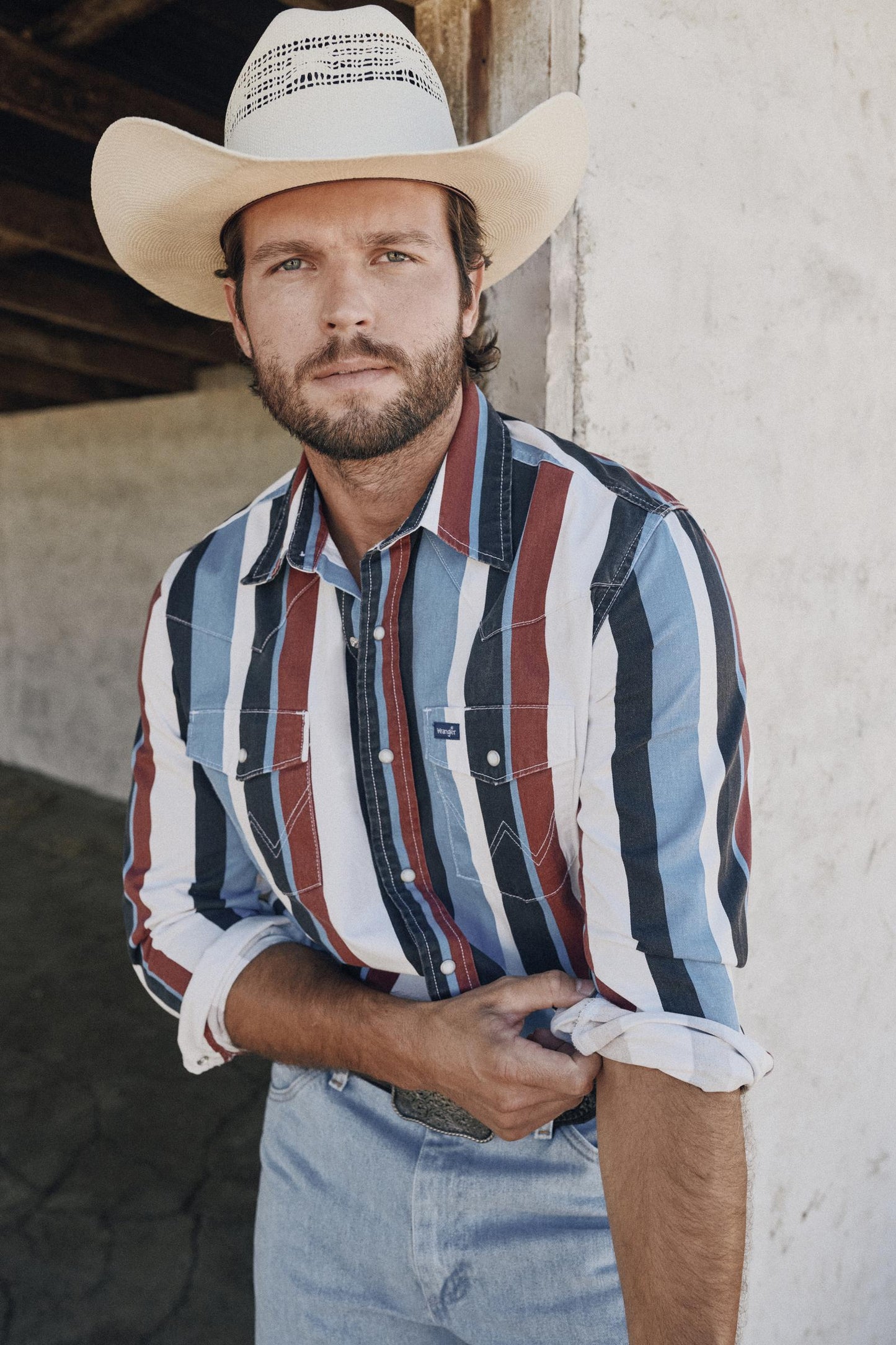 Chemise Wrangler® Vintage - Bleu Multi